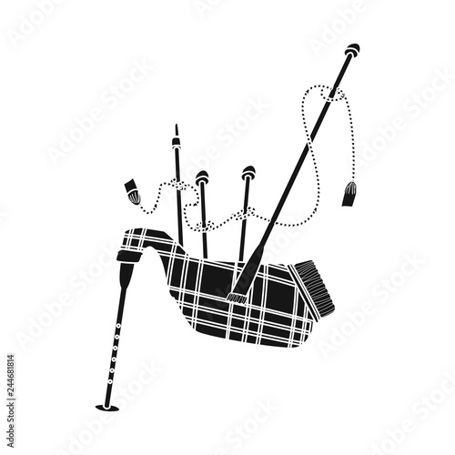 Vector design of music and tune symbol. Set of music and tool stock vector illustration.
