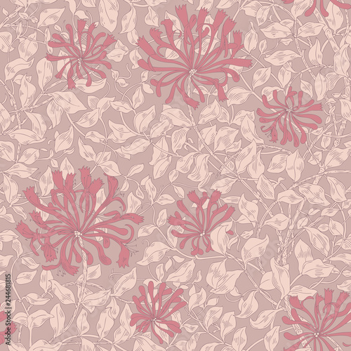 Design of modern fabric pattern. Floral pattern for your design. Illustration. Modern seamless pattern for interior decoration  wrapping paper  graphic design  clothes and textile. Vector. Background.