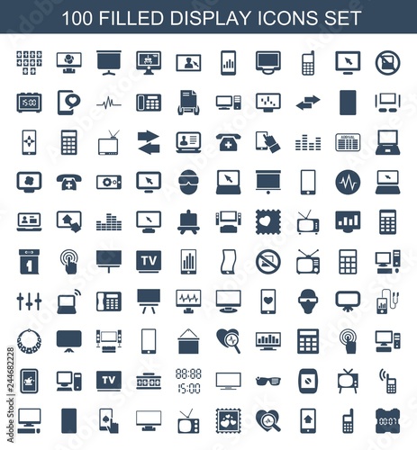 100 display icons