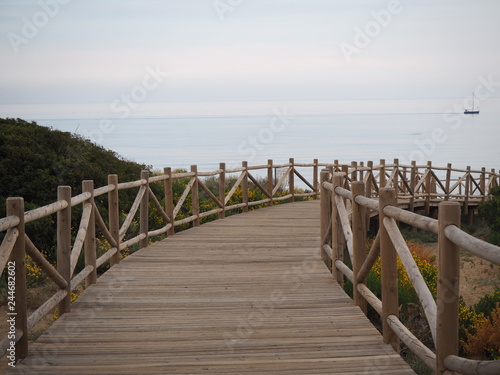 Brigde by the sea in Spain