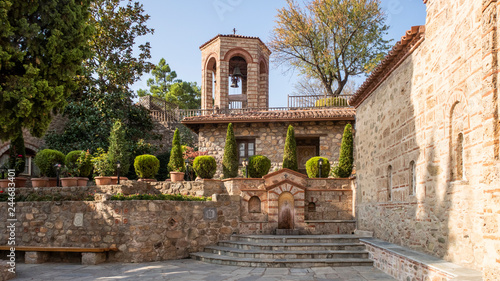 Fényképezés Varlaam monastery yard at Meteora rock monasteries