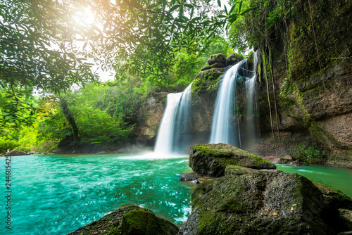 Haew Suwat Waterfall at Khao Yai National Park  Thailand  