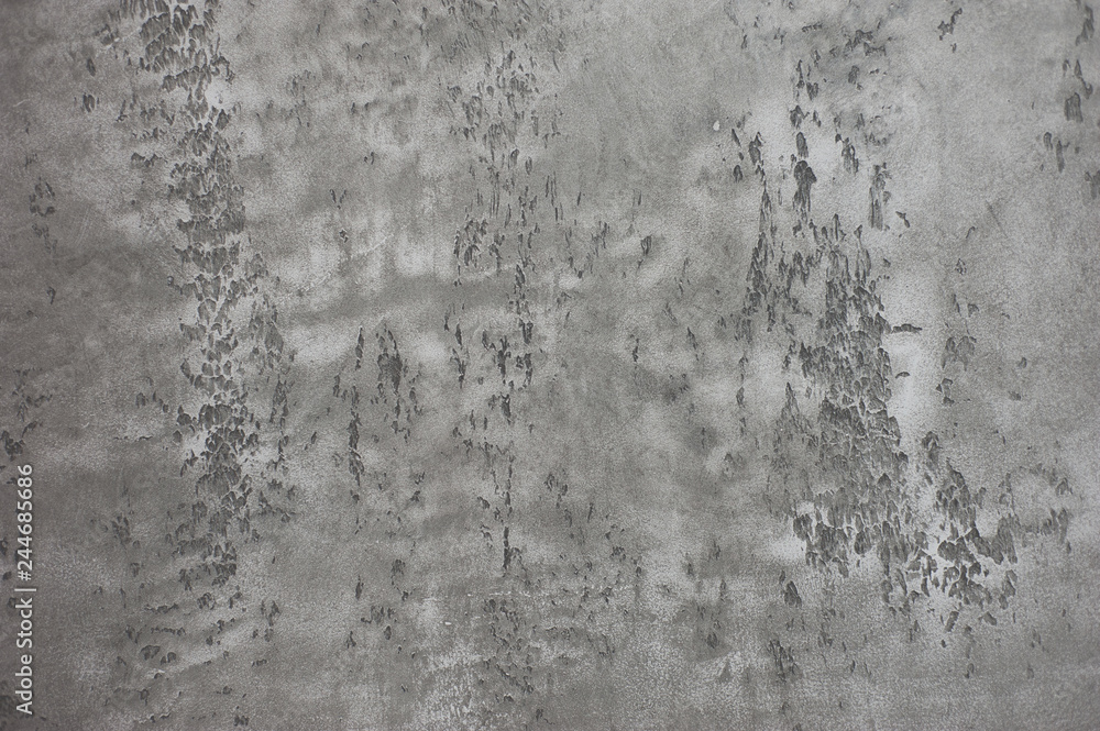 Fototapeta premium Gray walls with black dots