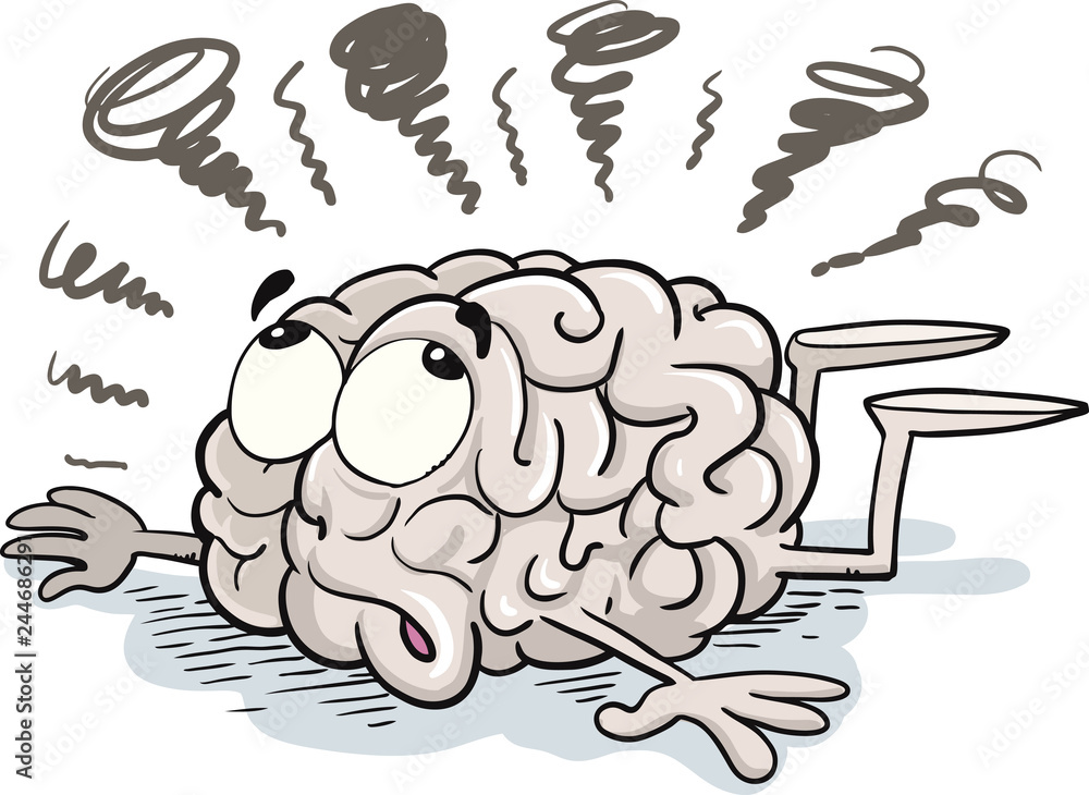 Fototapeta premium Mascot Brain - Vector