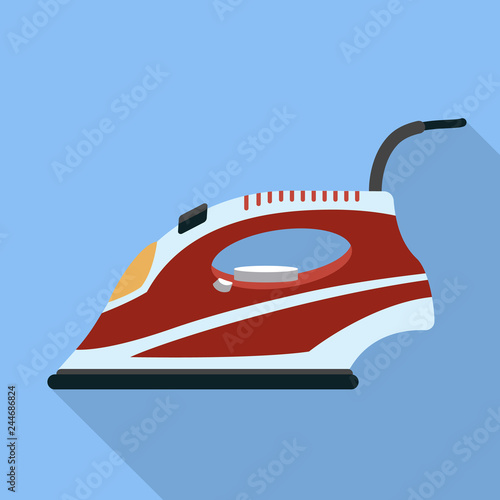 Modern iron icon. Flat illustration of modern iron vector icon for web design