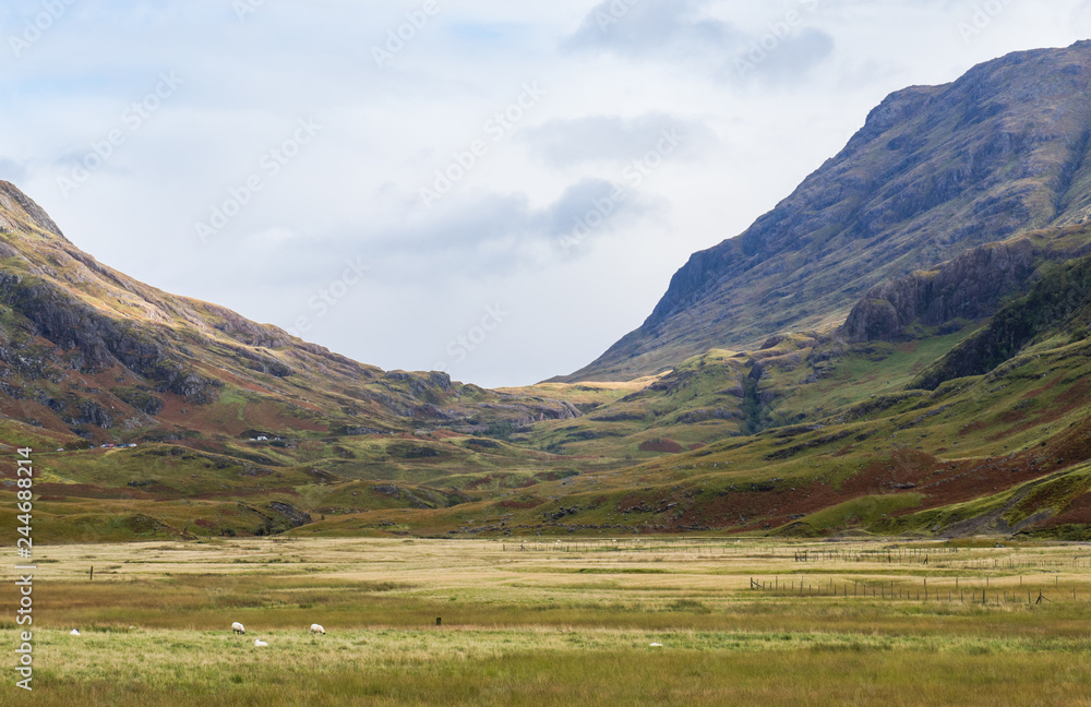 View on Aonach Dubh mountain in Scottisch Highands View on Aonach Dubh mountain in Scottisch Highands