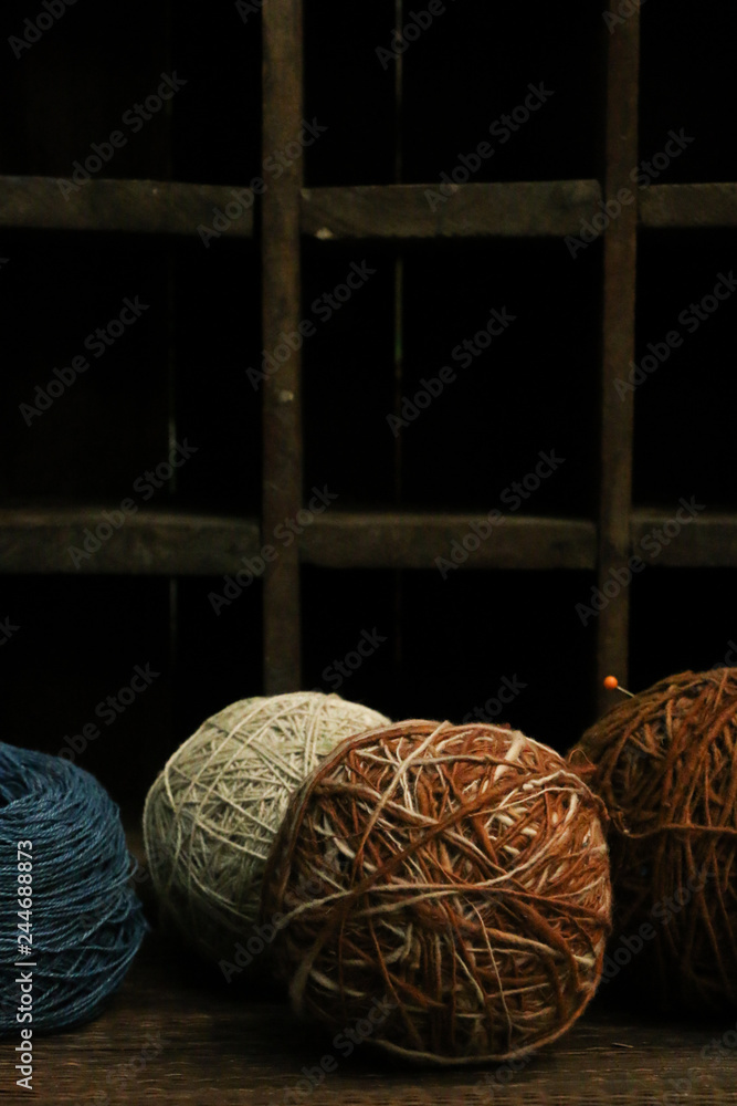 Obraz premium Cotton yarn in Store