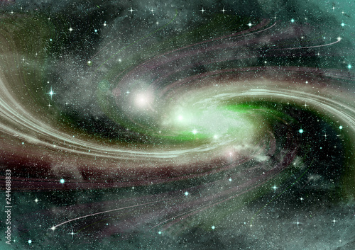 Fototapeta Naklejka Na Ścianę i Meble -  galaxy in a free space