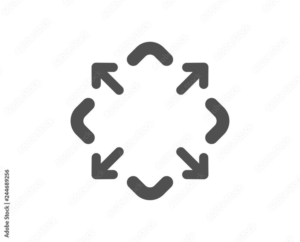 Maximize arrow icon. Full screen symbol. Maximise Navigation sign. Quality design element. Classic style icon. Vector Maximize arrow icon. Full screen symbol. Maximise Navigation sign. Quality design element. Classic style icon. Vector