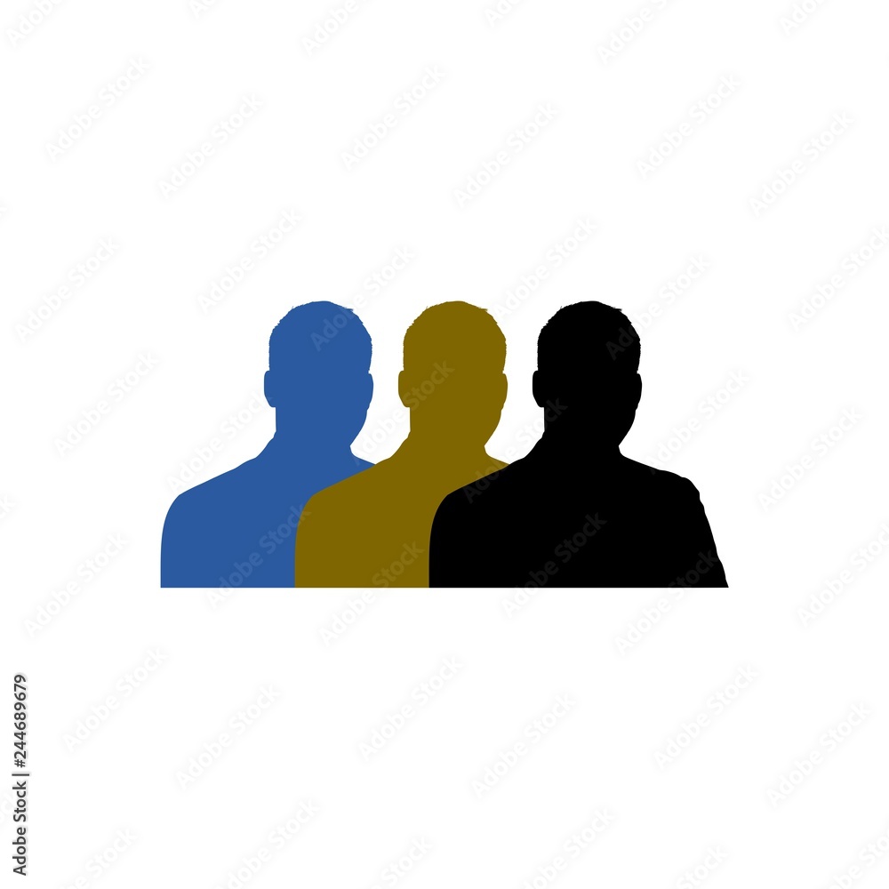 Business HR concept, Human resources logo or icon Business HR concept, Human resources logo or icon
