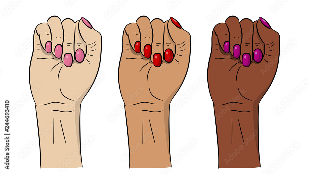 women hands fist pics