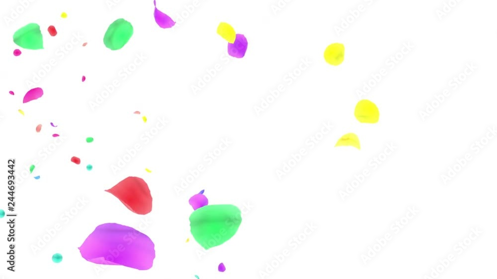 Colorful Flower Petals fluttering background Colorful Flower Petals fluttering background