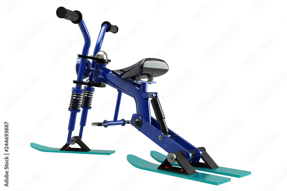 Children bicycle. Concept. 3D illustration. Isolated on a white background. Children bicycle. Concept. 3D illustration. Isolated on a white background.