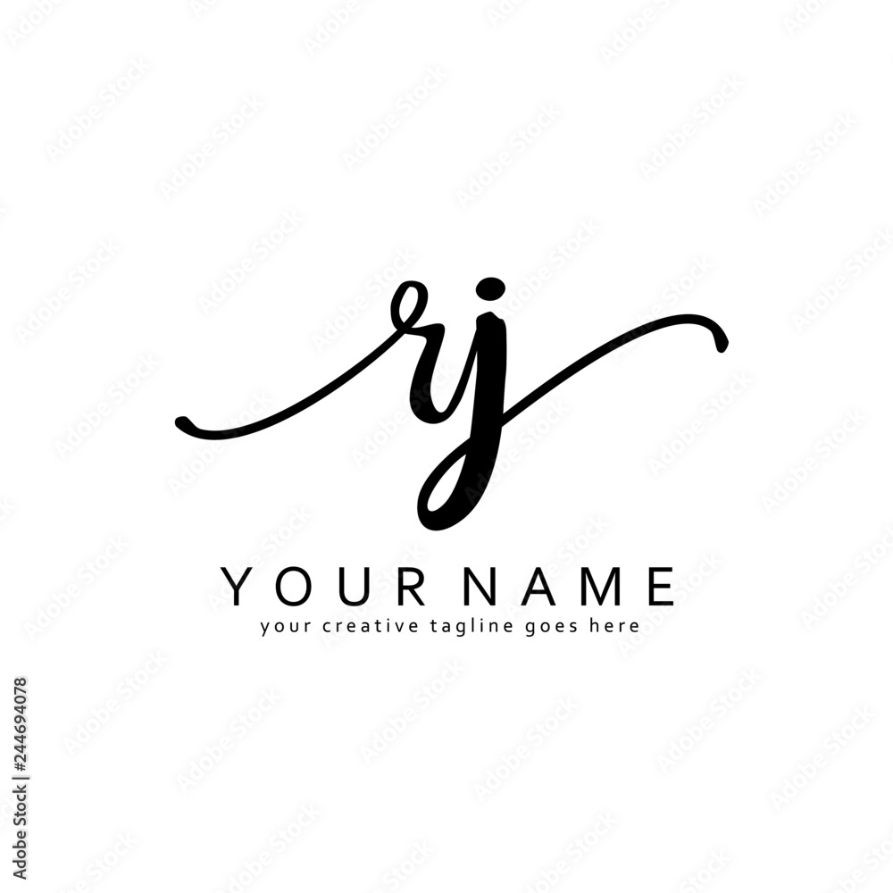 Elegant Letter YR Logo