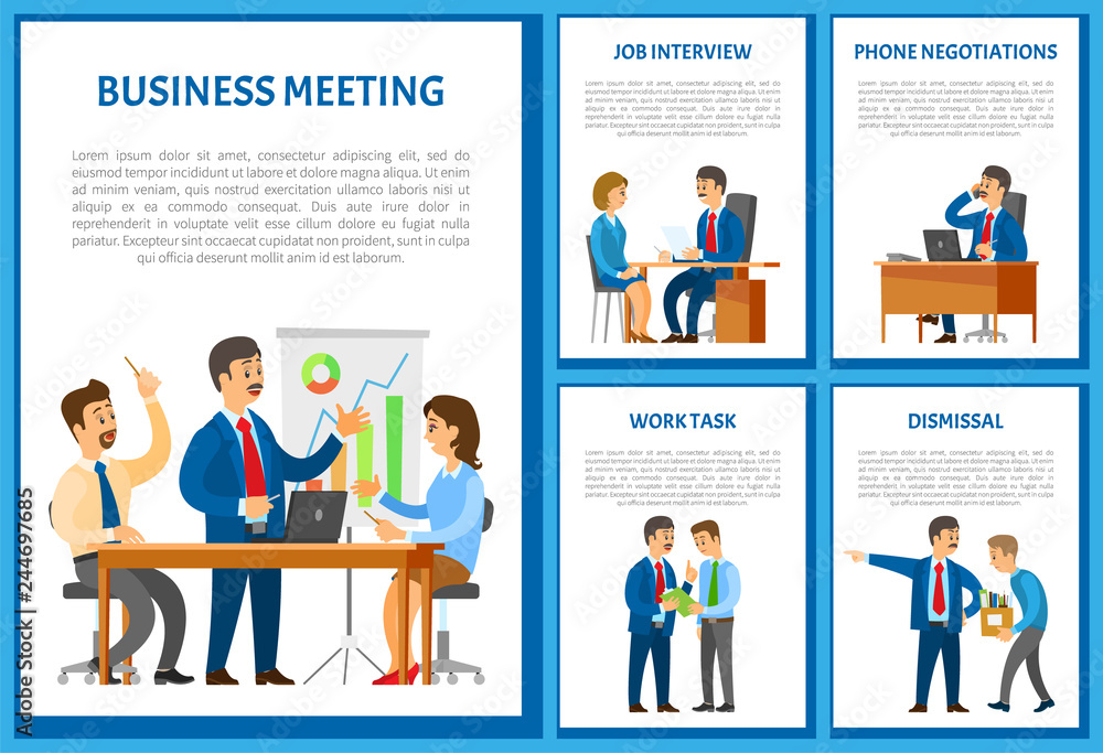 Business Meeting and Dismissal of Workers Set Business Meeting and Dismissal of Workers Set