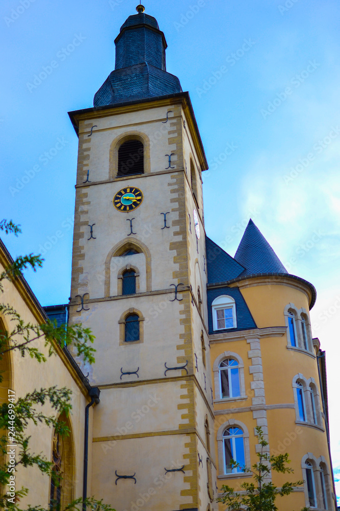 Saint Michael's Church (Eglise Saint-Michel) in old town of Luxembourg City, Luxembourg, Europe