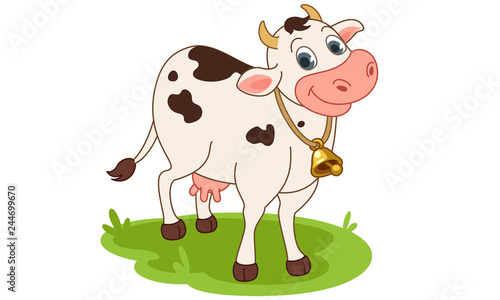 Cow cartoon vector