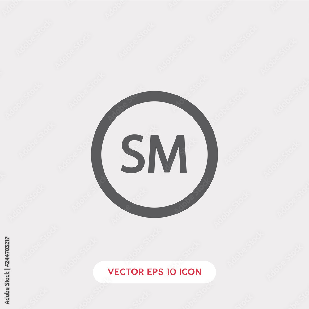 sm icon vector 