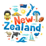 New Zealand background design.