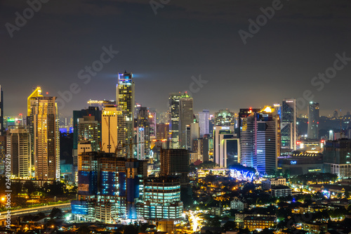 kUALA LUMPUR, MALAYSIA - AUGUST 31, 2018: Building at center of metropolis at Kuala Lumpur.