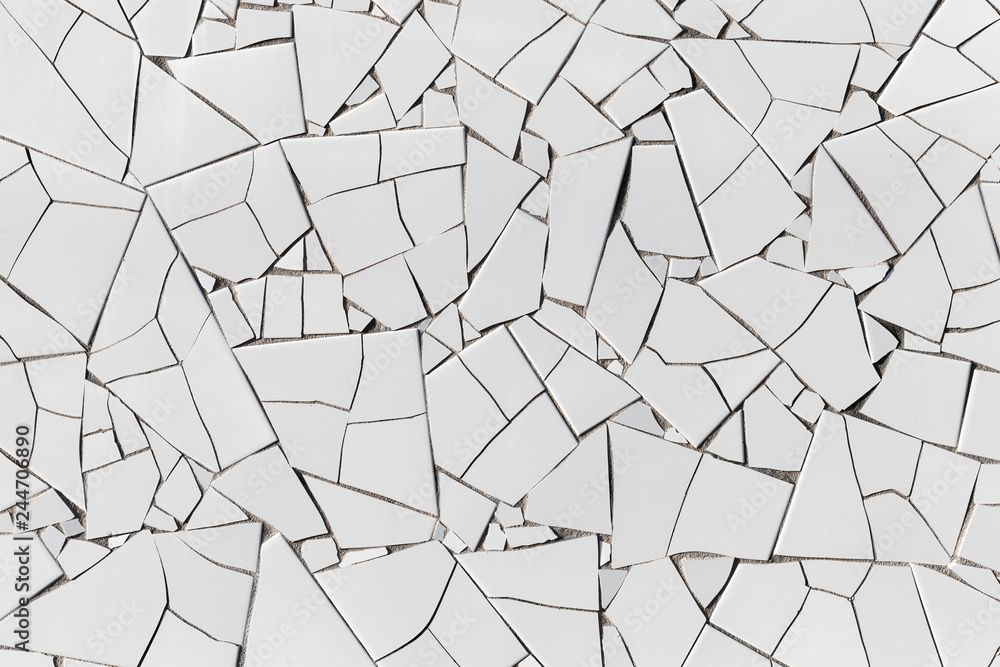 Decorative white mosaic pattern Decorative white mosaic pattern