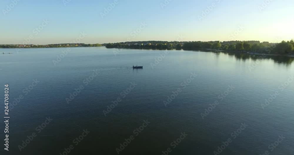 lake, Ukraine, Rivne, Aerial drone view lake, Ukraine, Rivne, Aerial drone view