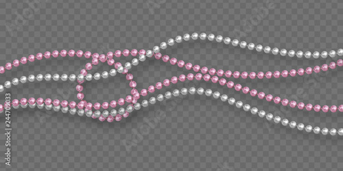 Realistic 3d glossy beads.