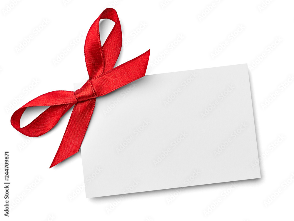 ribbon bow card note chirstmas celebration greeting ribbon bow card note chirstmas celebration greeting