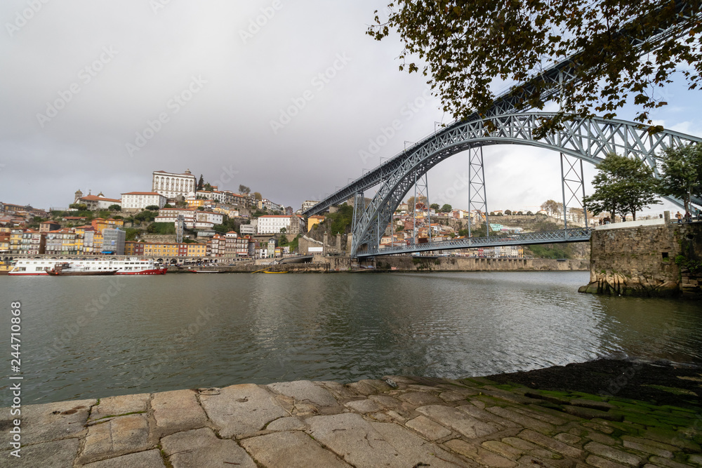 Fototapeta premium Architecture and Streets of rainy Porto, Portugal.