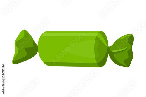 Cartoon green bonbon