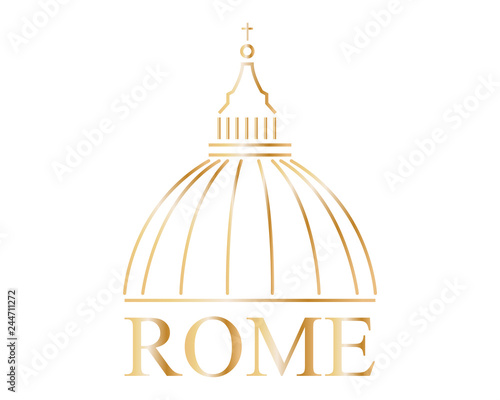 Basilica di San Pietro Città del Vaticano Roma , Italia - logo vettoriale 