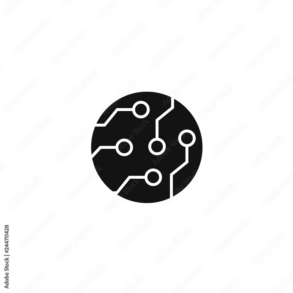 circuit sign. technology icon. vector simple symbol EPS10