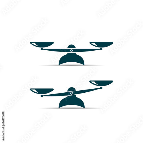 balance symbol. vector icon on white background EPS10
