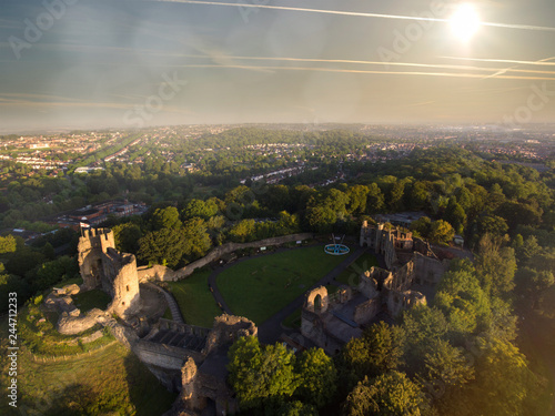 Aerial view of Dudley, UK