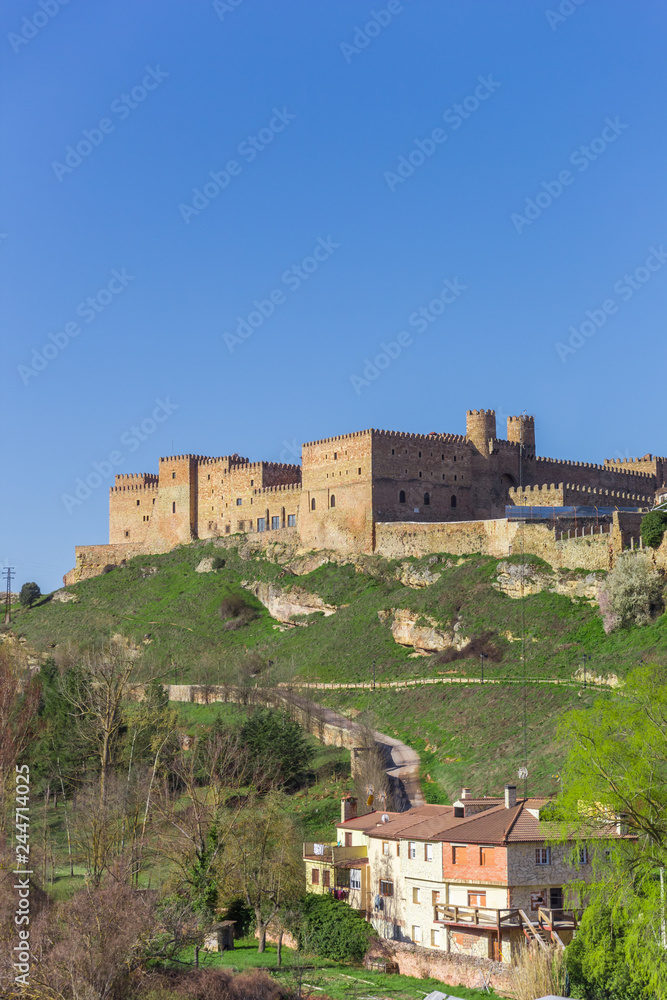 Castle on top of the hill in Siguenza, Spain