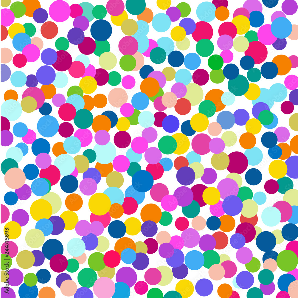  The colourful   confetti on a white background.       