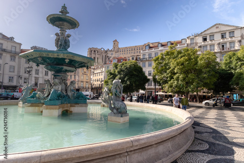 Architecture and streets of Lisbon, Portugal in November