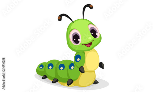Cute caterpillar cartoon