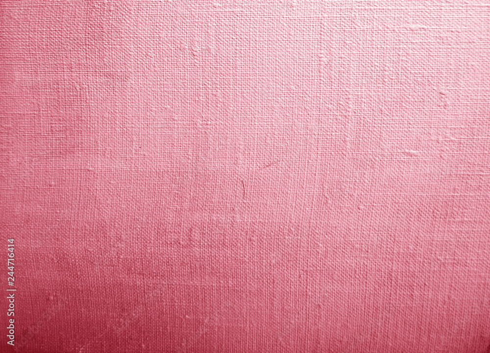 Fototapeta premium Pink Linen natural canvas texture.