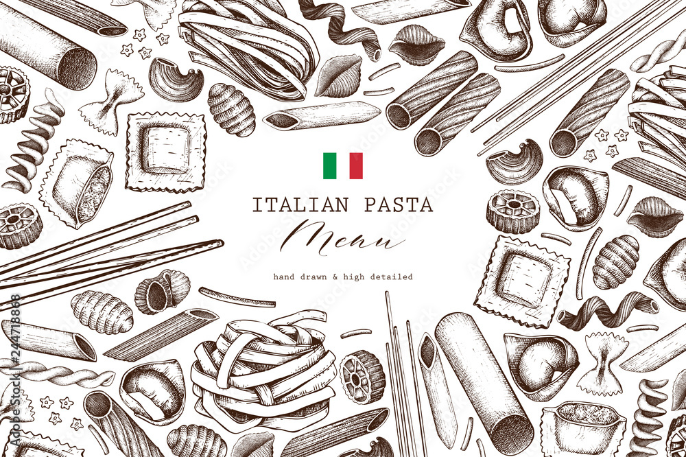 Menu Italian Style Background Italian Menu Design Background