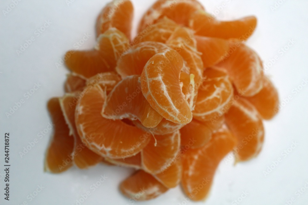 Mandarin, tangerine citrus fruit isolated on white background. Mandarin, tangerine citrus fruit isolated on white background.