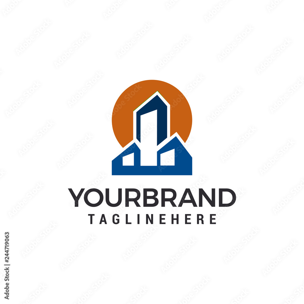 Building town Logo Template vector illustration design Building town Logo Template vector illustration design