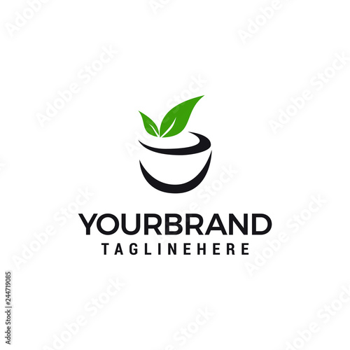 tea drink Logo Template vector illustration design