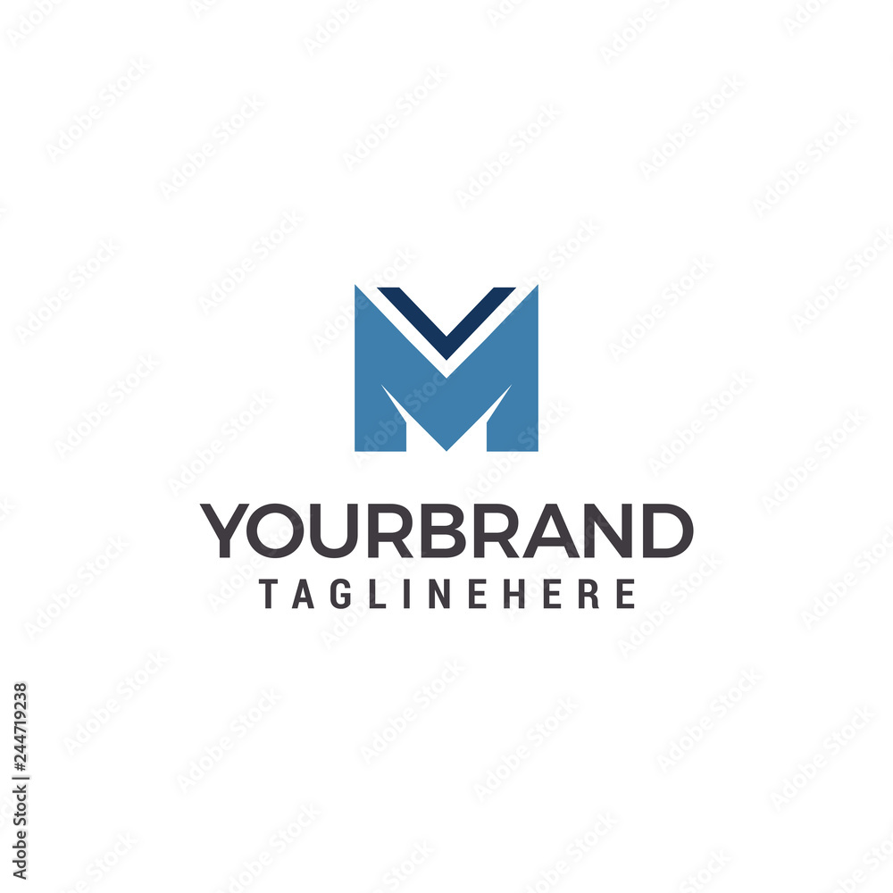 m letter vector logo design template elements m letter vector logo design template elements