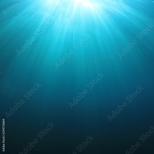 Underwater sunburst 