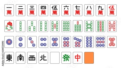 麻雀牌　かわいい