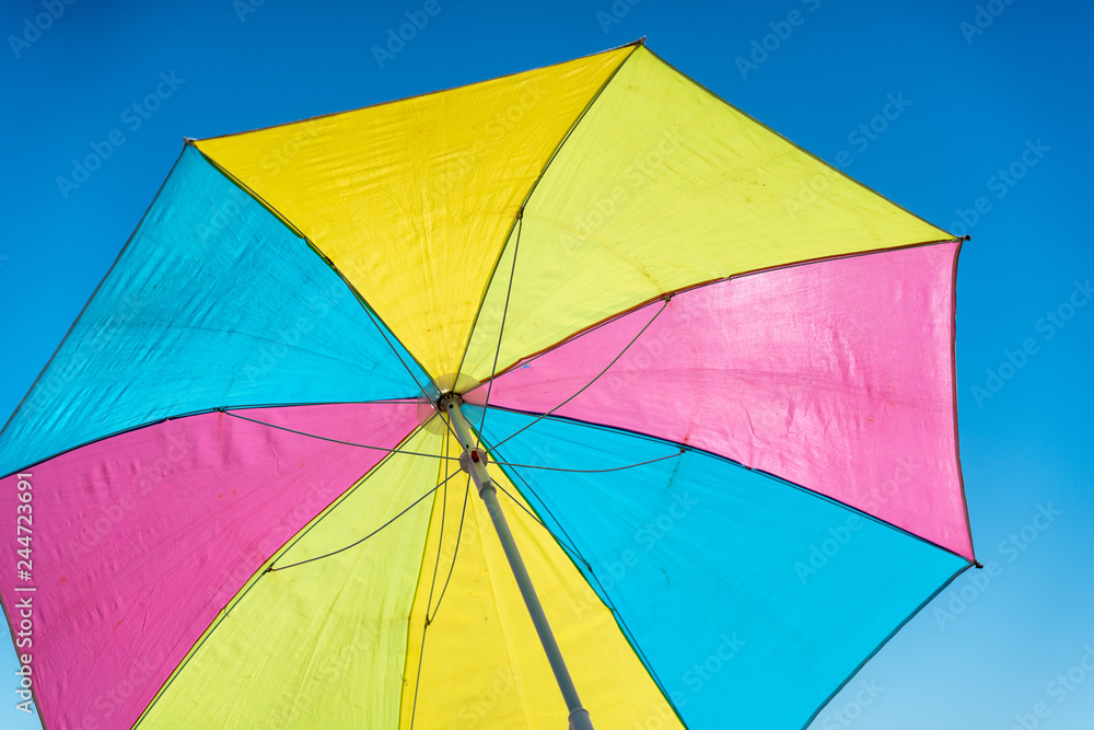 Colorful Parasol on a beach
