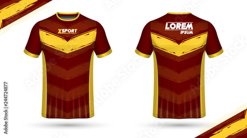 Football shirt template	