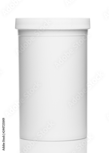 Wallpaper Mural White bottle from cosmetics or household chemicals isolated on white background Torontodigital.ca