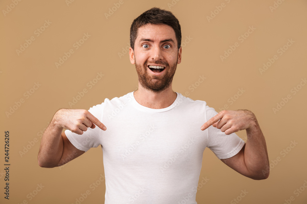 Portrait of a happy young man casually dressed